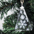 Fused Glass Snowflake Christmas Tree Decoration